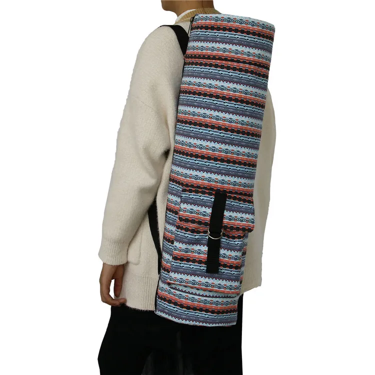 

Yoga Mat Bag Bulk Printed Canvas Womens Gym Yoga Bag