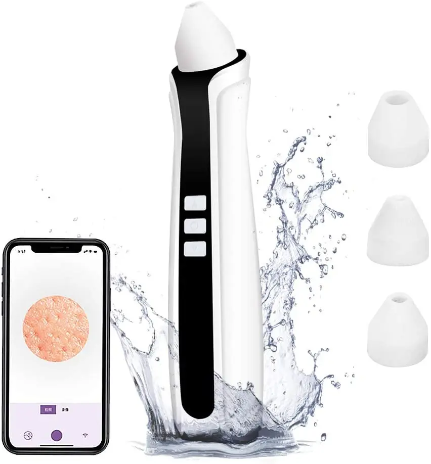 

Private Label WIFI Blackhead Removal USB Rechargeable Suction Vacuum Pore Cleaner With HD Camera