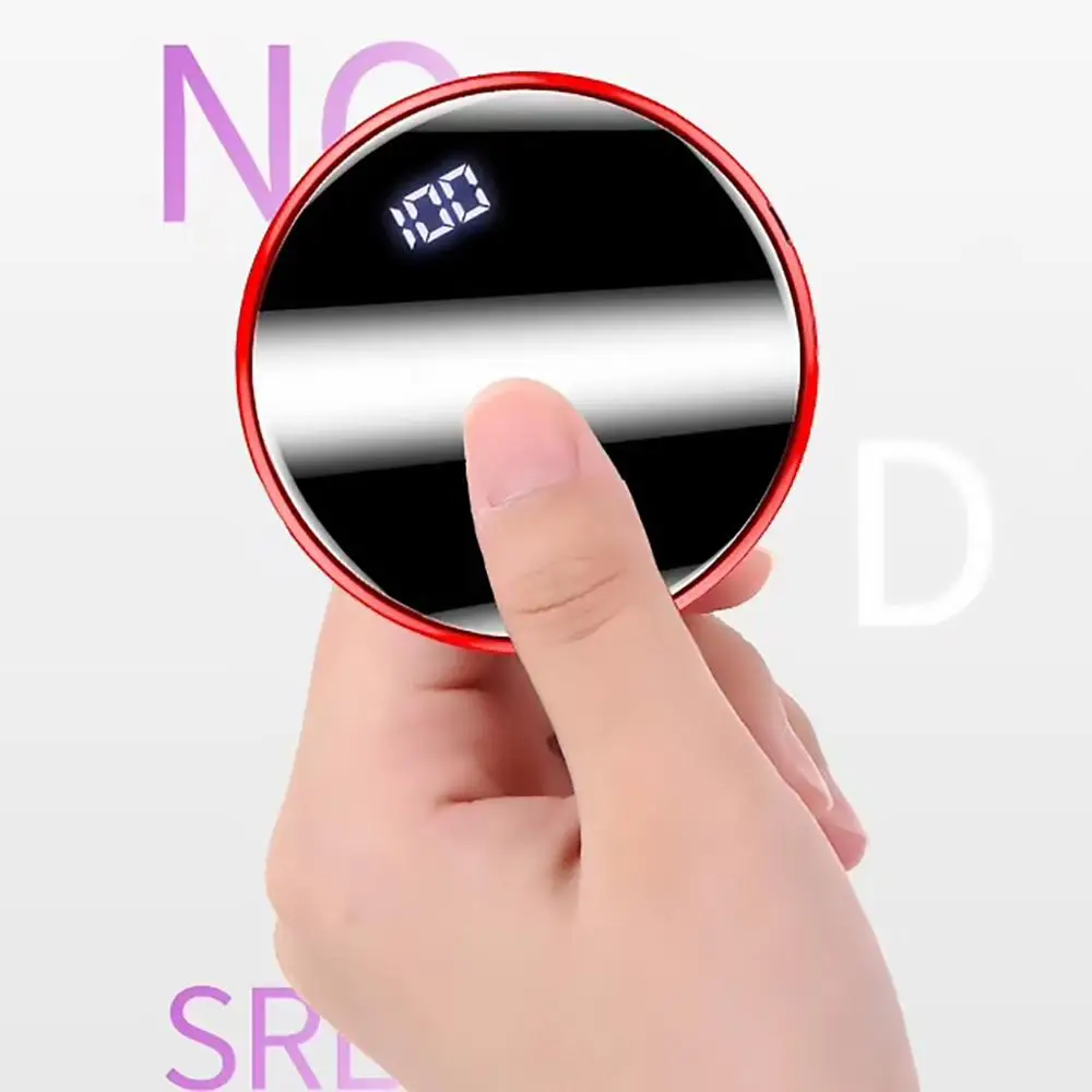 

round mirror screen outdoor powerbank 10000mah