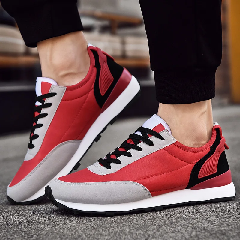 

Sneakers Men Running Shoes Leather chaussures homme Outdoor Sport Gym Shoes Comfortable Walking Run Zapatillas