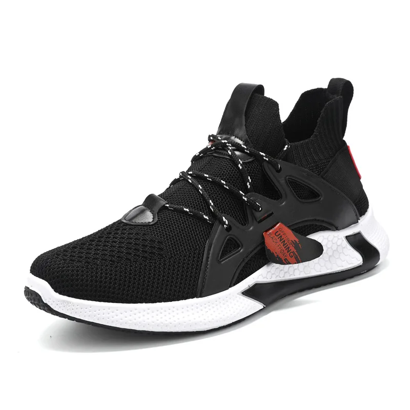 

2022 Fashion Knit Upper Breathable Running Shoes Sneakers New Men Sports Shoes, 3 colors