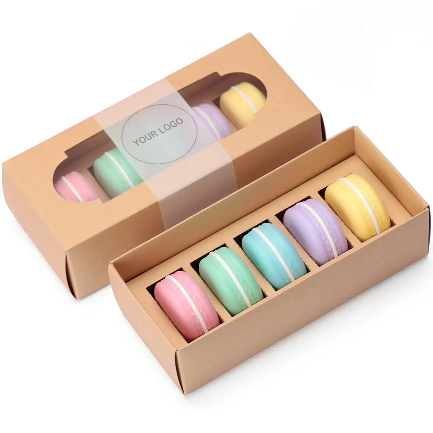 

Cute Macarons Lip Balm Custom Logo Lip Repair for Kids Hydrating Private Label Lip Balm