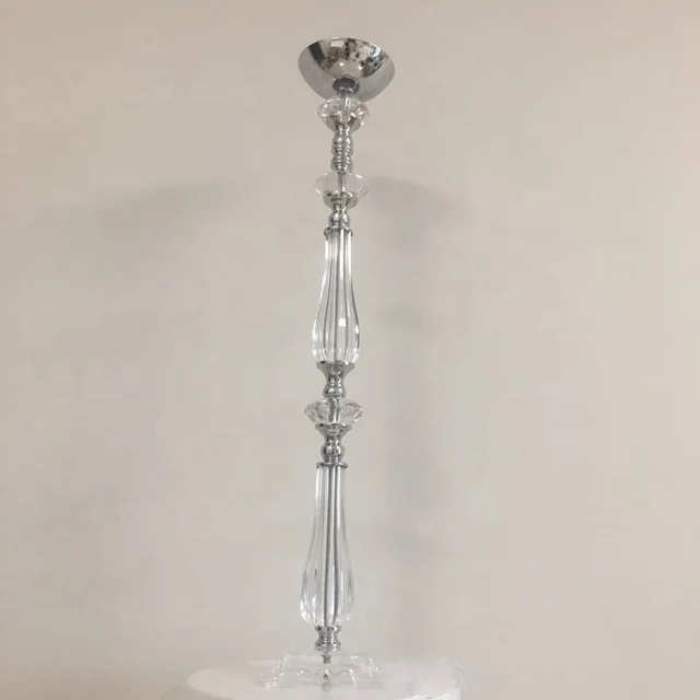 

free shipping)Wholesale crystal wedding decoration tall candelabra candelabrum centerpieces , gold candle holder sunyu723, Gold/sliver mental