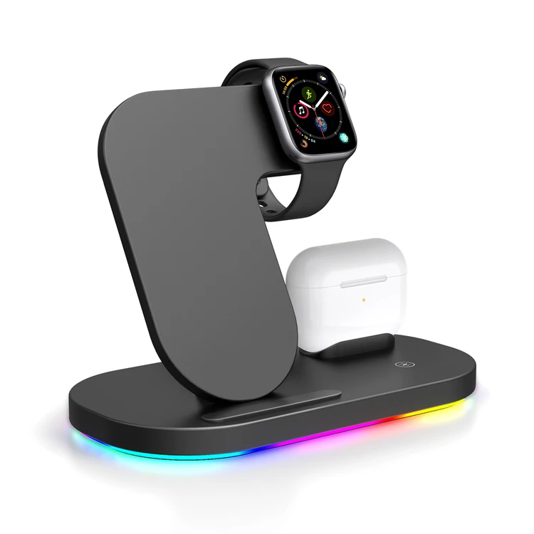 

CTo World brand 15W Fast charging station holder 3 in 1 wireless charger for iPhone 12 for iwatch for airpods
