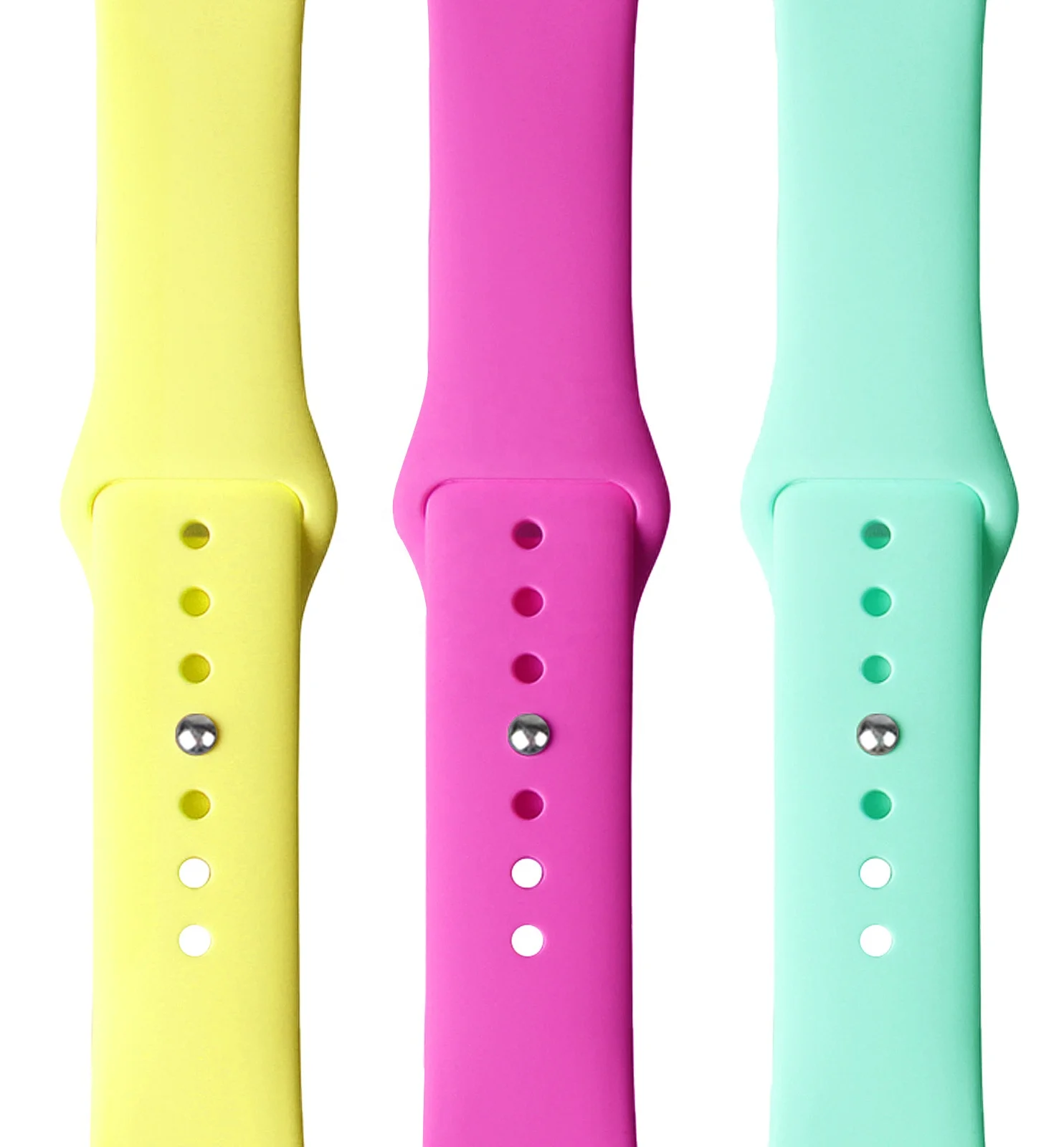 

Hot Sale Silicone Watch Strap Band for iWatch, Soft Sport Rubber Smart Watch Band for Apple Watch 7 6 5 4 3 2 1, All color is available