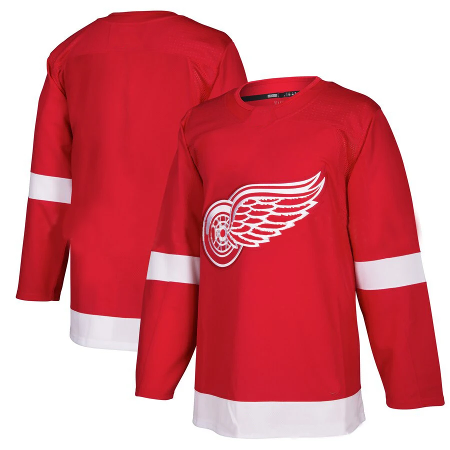 

2022 Wholesale Custom Sublimation Design Detroit Red Wings Ice Hockey Jersey Sportswear, As picture