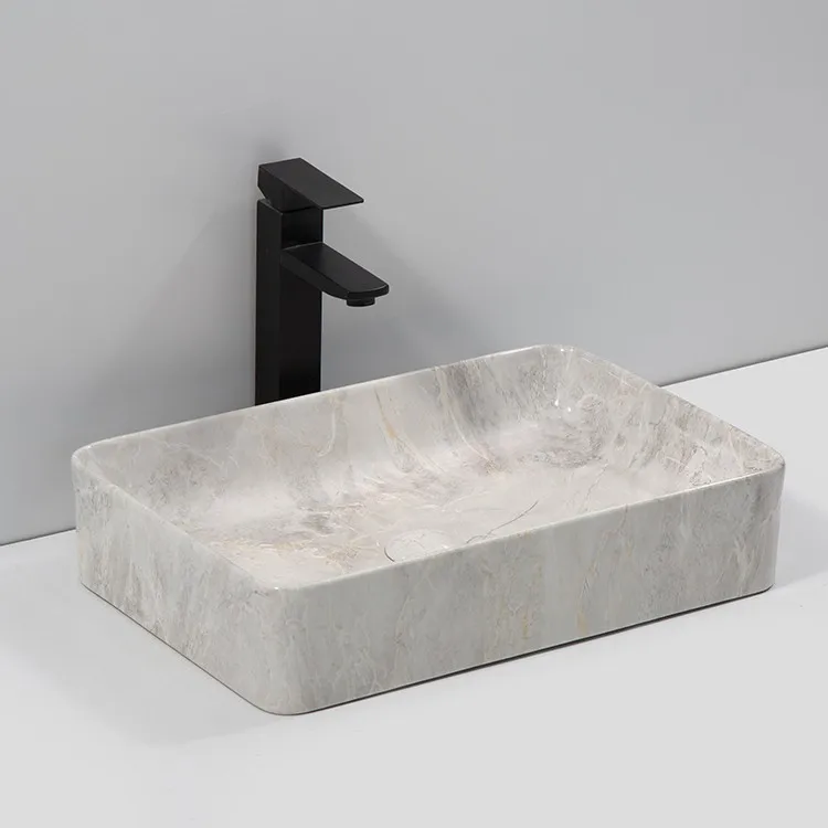 marble-look-bathroom-sink-9674-P-517-side-angle-continuous-marble-pattern-exterior-wall-rim-vessel-basin