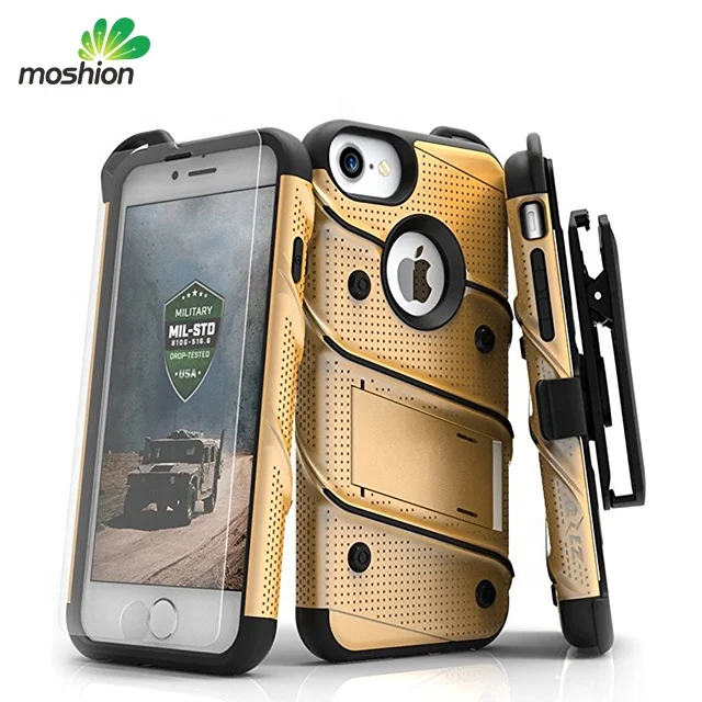 Wholesale Belt Clip 2 in 1 Shockproof Mobile Phone Cases cover For iPhone 6plus 7s 8splus , for iphone x case