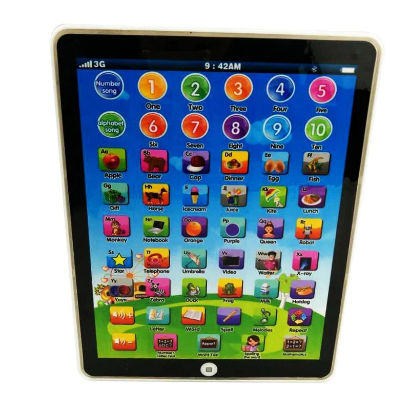 

Wholesale Children Kids Laptop Educational Intelligent baby learning toystablet for kids funny Science early education machine