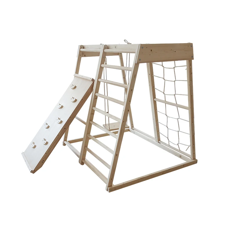 

Free Shipping Large indoor pikler triangle montessori toys children pikler gym climbing triangle, Natural wood