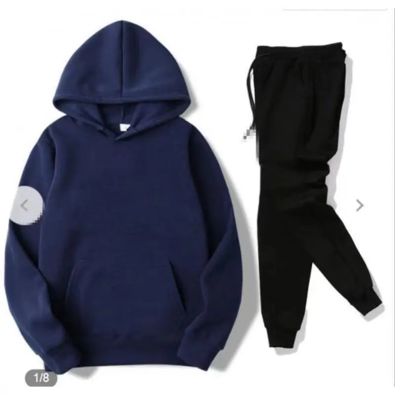 

Manufacturer wholesale men's track suit pants two-piece track suit hooded sportswear casual custom hoodie brand clothing S-5XL
