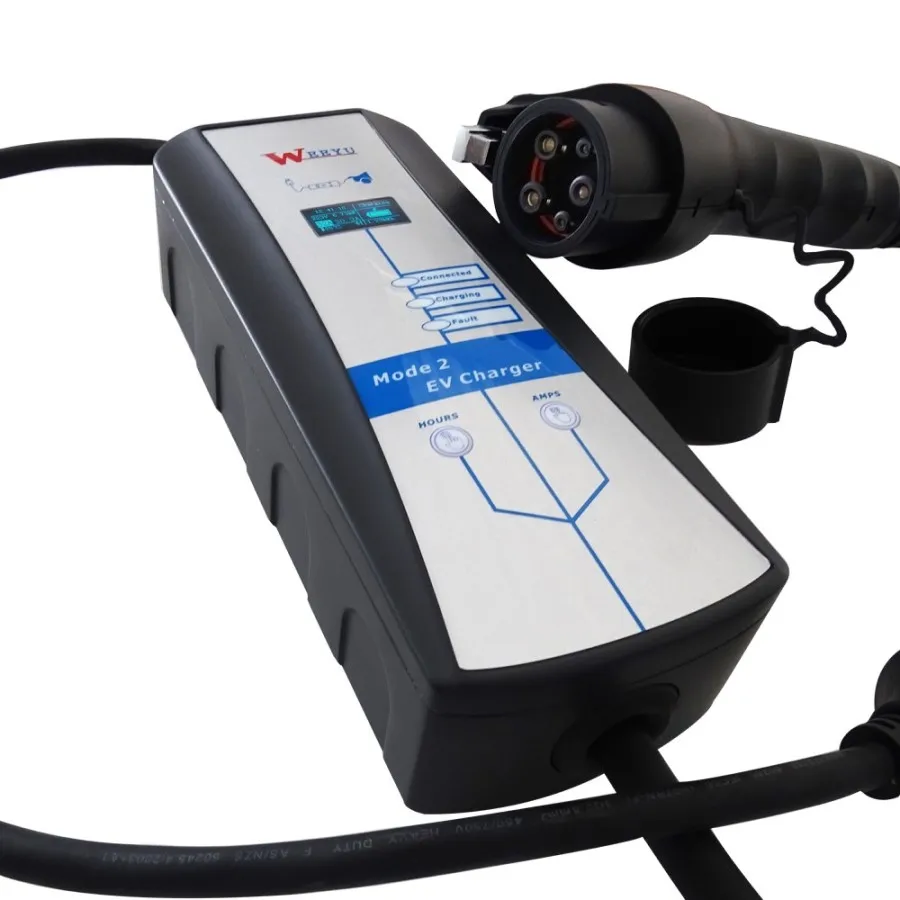 Mode 2 Iccpd Portable Ev Charger Type 1 Type 2 Ev Charging Station
