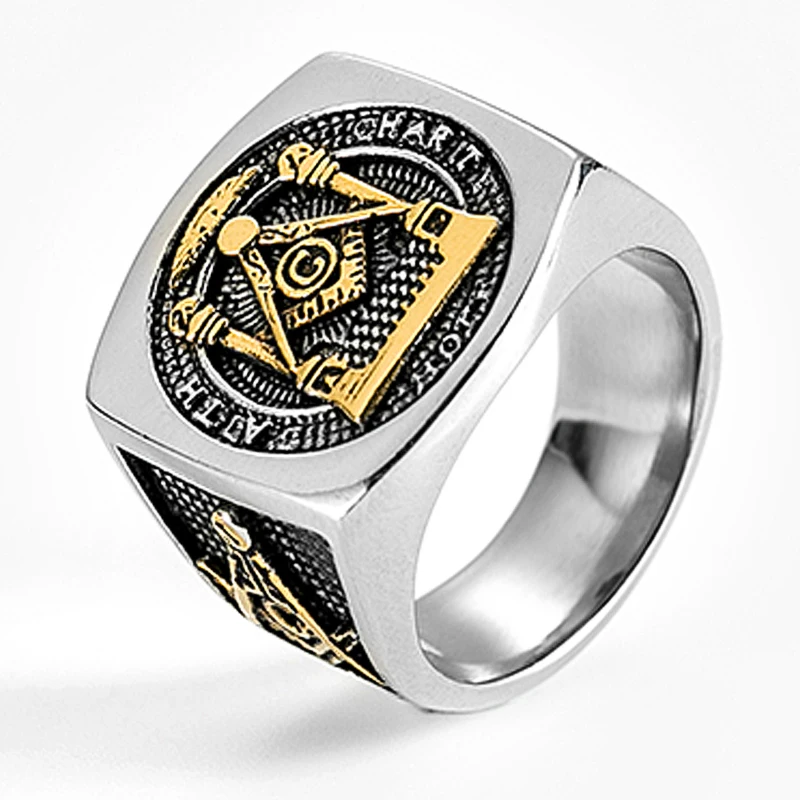 

Charare vintage 316L stainless steel men ring accessories 2020, Steel (customizable)