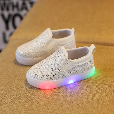 

Autumn Kids Shoes Boys Girls LED lighted Sneakers bling Children's Casual Shoes Shiny Stars Soft Fashion shoes, 5 colors