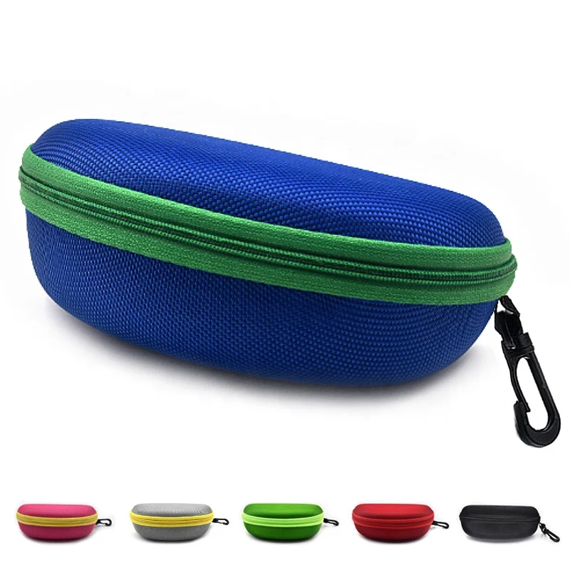 

Factory Price Multicolor Shockproof Protect EVA Zipper Hard Shell Glasses Case Packaging Sunglass Cases Box With Hanging Hook, Red / blue / black / pink / green / gray