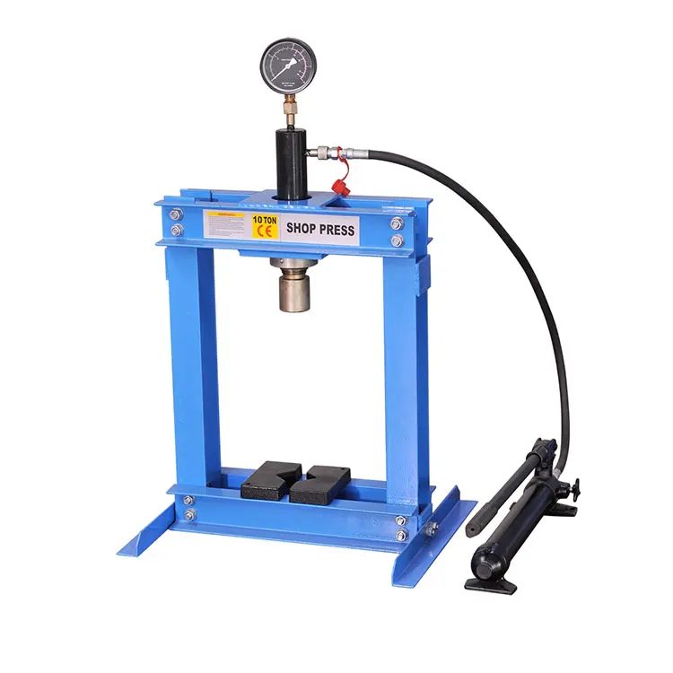 High Quality Ce 10 Ton Hydraulic Shop Press With Hand Pump And Gauge Buy Shop Press,10 Ton