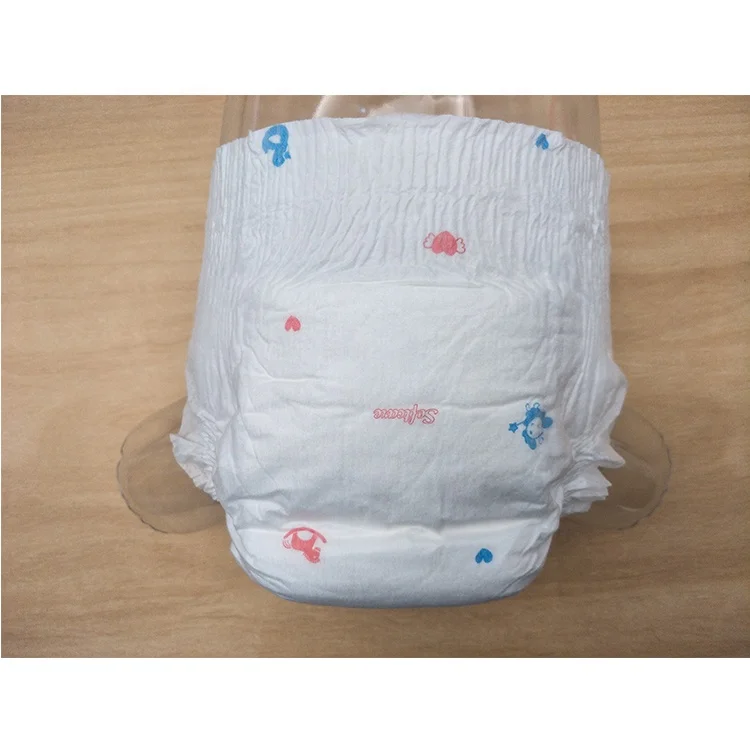 
Full automatic baby diaper colorful baby print adult diaper promotion in stock 