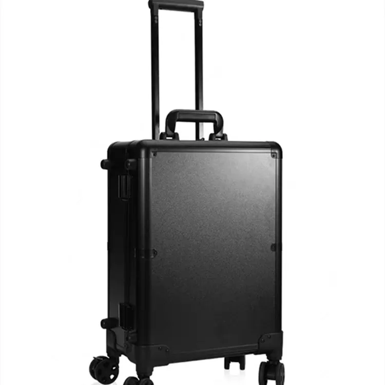 

Cosmetic Trolley Cosmetica Bag Case Cosmetics Bags Gold Makeup For With Wheels Train Beauty Rolling Luggage Aluminium Cases