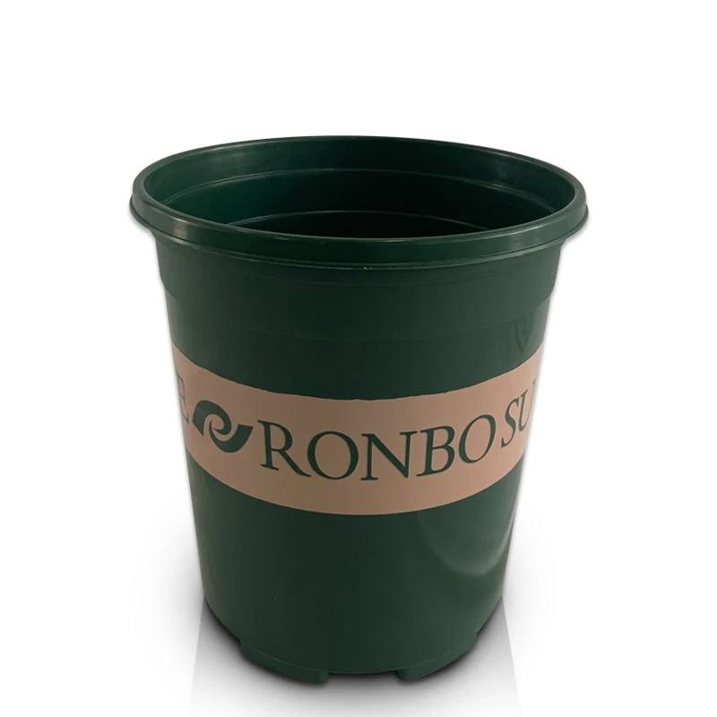 

Ronbo Sunrise Round Plastic Pots Nursery Flower Pot Plastic Flower Pots, As picture or customized
