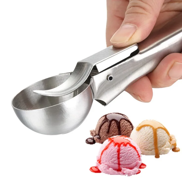 

High Quality Stainless Steel Ice Cream Scoop Easy Release Scoop Watermelon and Cookie Scoops