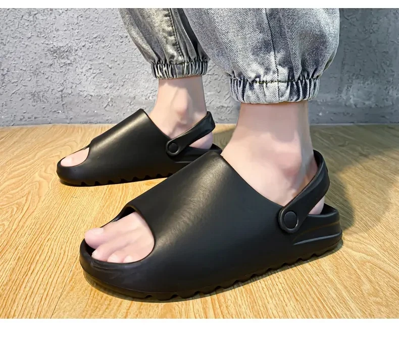 

Men Wide comfortable summer sandal slippers software custom logo outdoor sandbeach Kanye yeezy 450 Sandals
