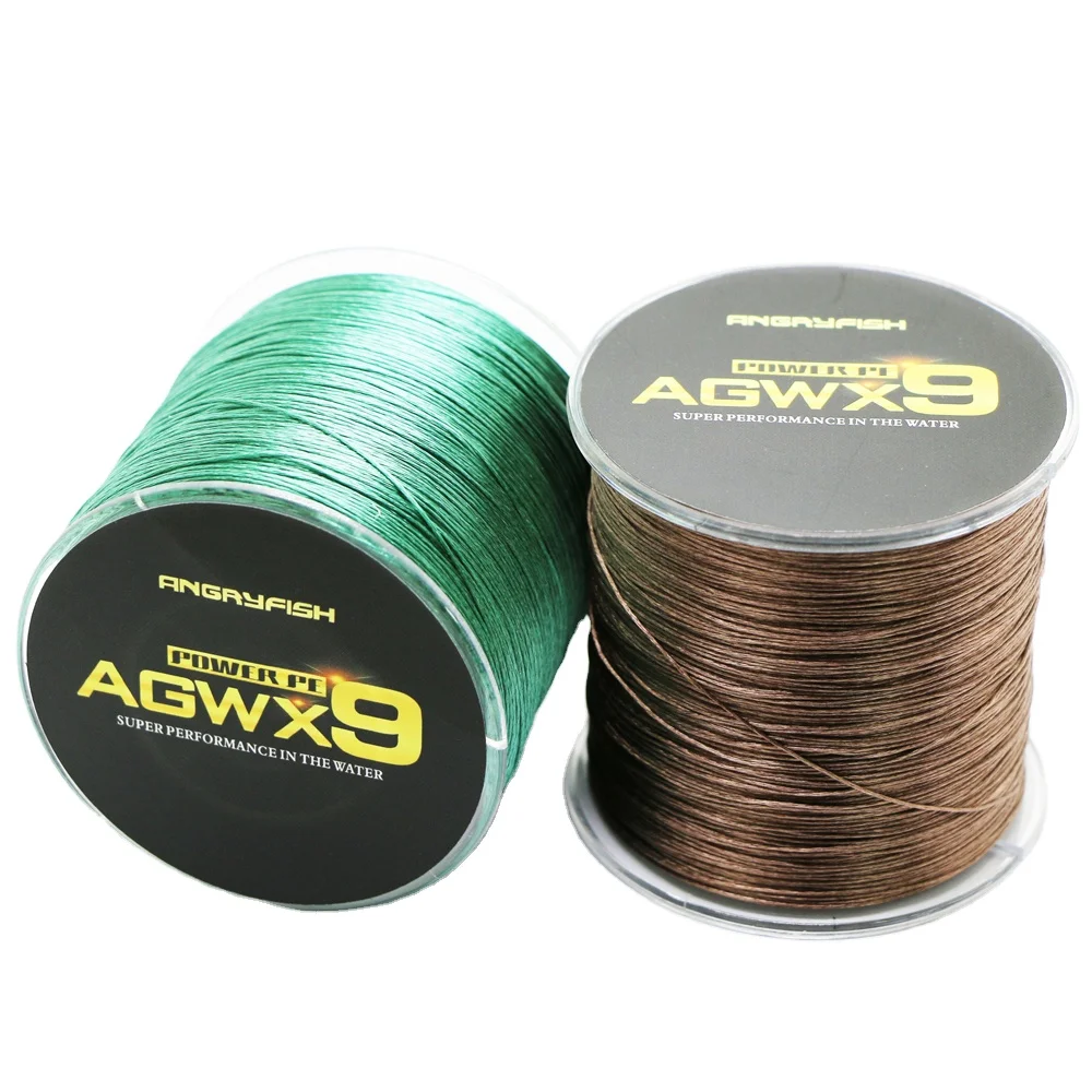 

OEM Wholesale High Quality Braided Fishing Line 9 Strands Colored 100m Nylon Thread, Red, orange, yellow, military green, dark green, gray, black, blue