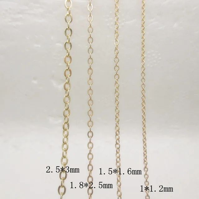 

Wholesale 24k gold chain unfinished chain for jewelry making
