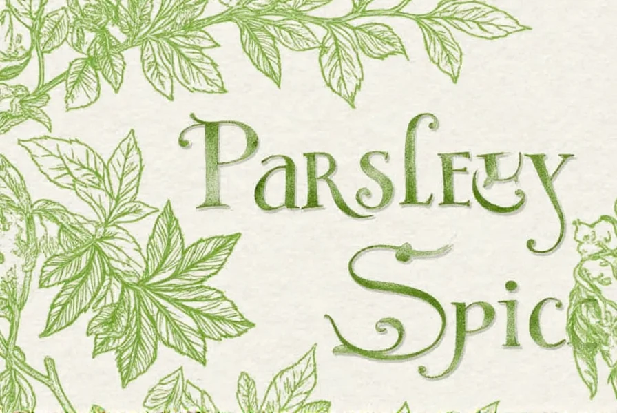 parsley spice a flavorful journey for every kitchen enthusiast