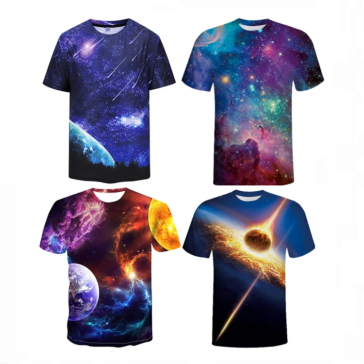 5%Cotton 95%polyester blending 3d custom t shirt printing sublimation printed men t shirt
