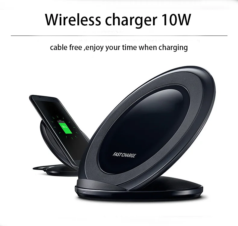 2020 Newest Foldable Fast Wireless Charger LED Mood Night Light Mobile Stand Wireless Charger