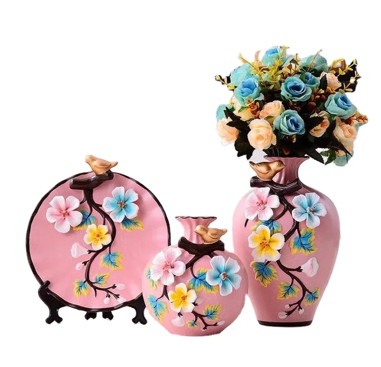 

marble decoration vases geometric modern ceramic vase pottery flower wedding chinese vase for home decor
