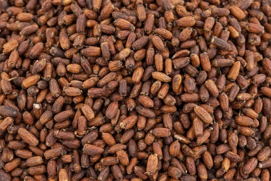 Close-up view of whole cloves and ground cloves