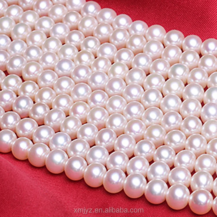 

ZZDIY071 Freshwater Pearl 8-9 Mmaaaa1 Round Bead Semi-Finished Necklace Wholesale Loose Pearls
