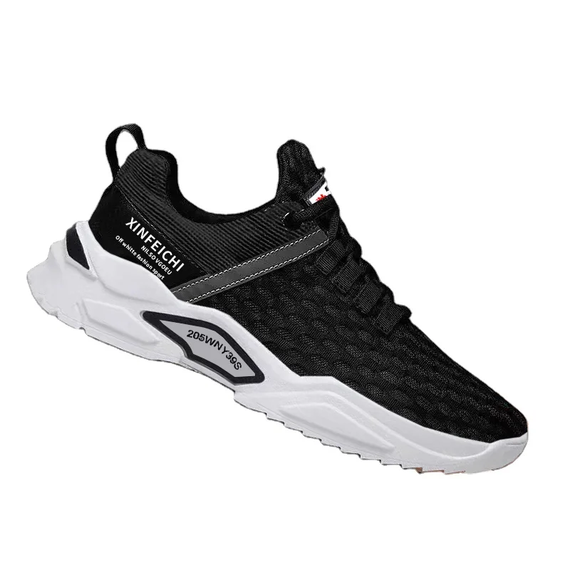

Wholesale Latest Men Sneakers High Quality Fashion Sports Shoes Men Black White Gray Shoes Zapatos De Hombre, Optional