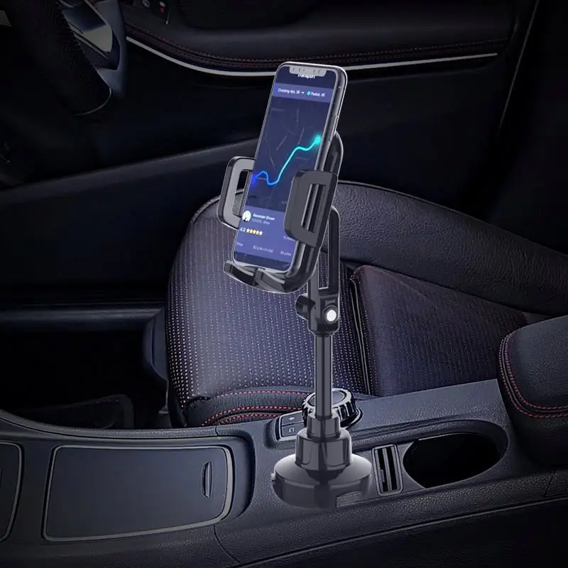 

Phone holder car REKgs universal sucker stand 360 degree rotating multi-angle mobile phone holder for all smartphone, Black