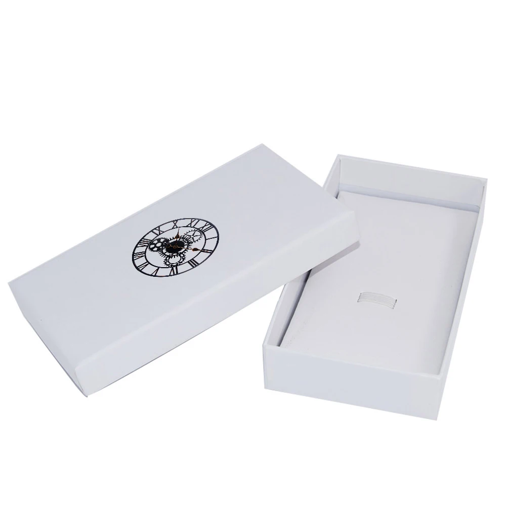 
Custom embossed logo pink earring bracelet pendant necklace cardboard drawer paper gift packaging jewelry box 