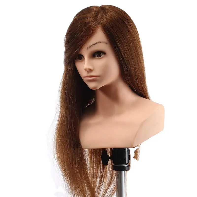 

wholesalers uk salon tools and equipment hairdresser training head and shoulders cosmetology real hair makeup manikin mannequin, Blond,brown,glod,as request