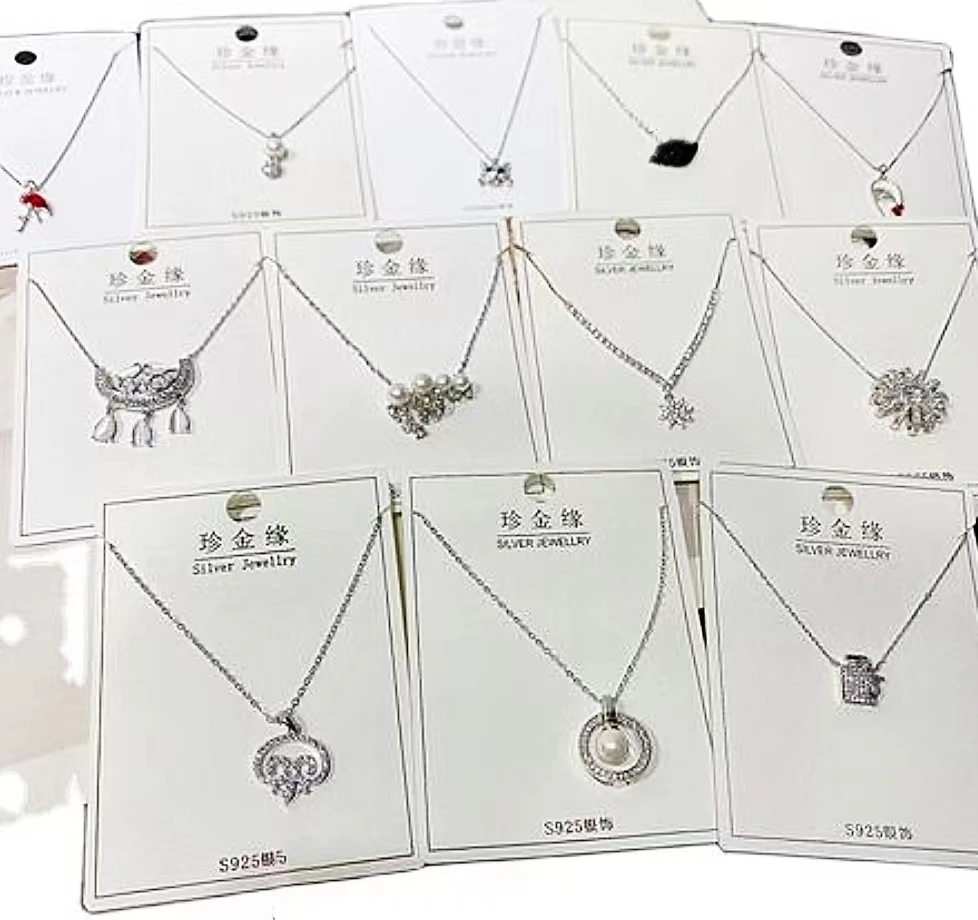 

PUSHI 925 sterling silver chain mix fashion jewelry lot 925 sterling silver jewelry fashion jewelry in bulk necklace