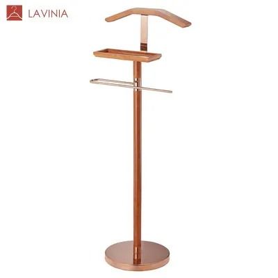 

Lavinia Modern Design Corner Decoration Clothes Hanging Wooden Coat Stand Home Hotel Coat Hanger Stand