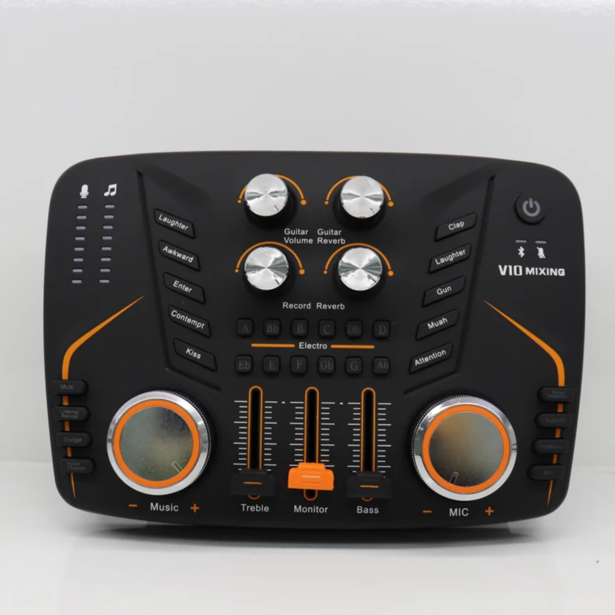 

usb recording studio sound card audio interface, Black