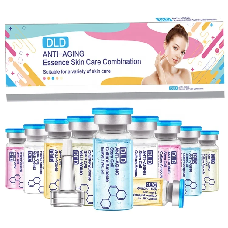 

DLD Whitening Stem Cell Culture Ampoule using with meso white BB anti-aging Essence skin care combination serum kit, Oem/odm for customers