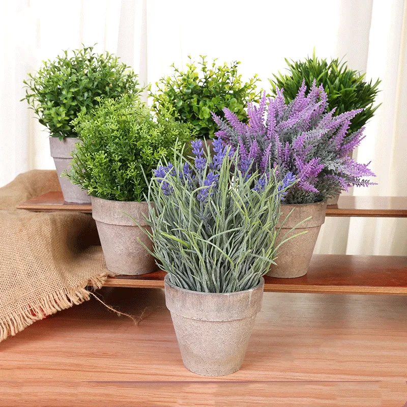 

A-493 Garden Artificial Mini Fakes Potted Plants Home Decoration