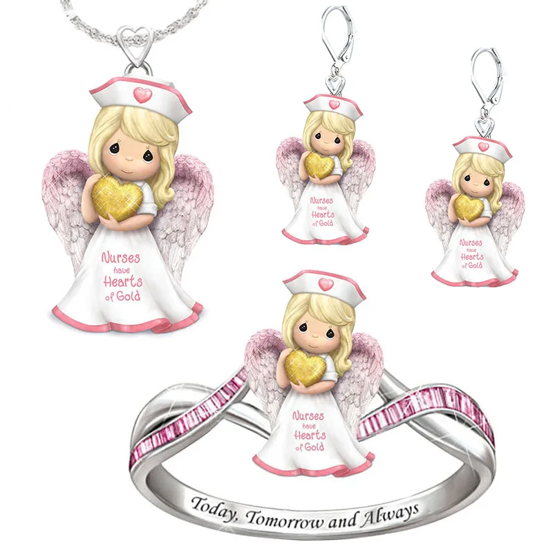 

Cute Fashion Jewelry Set Princess Necklace Children Jewelry Set
