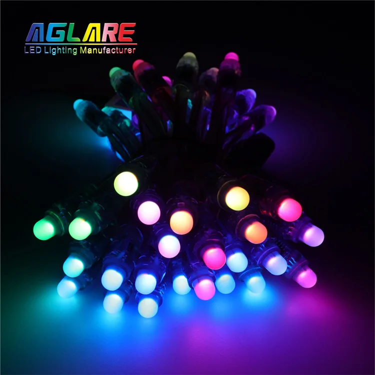 

Aglare Outdoor Full Color 5V 12V Digital Led Pixel Light 10Mm Ws2811 Pixel Led Module Christmas String Light