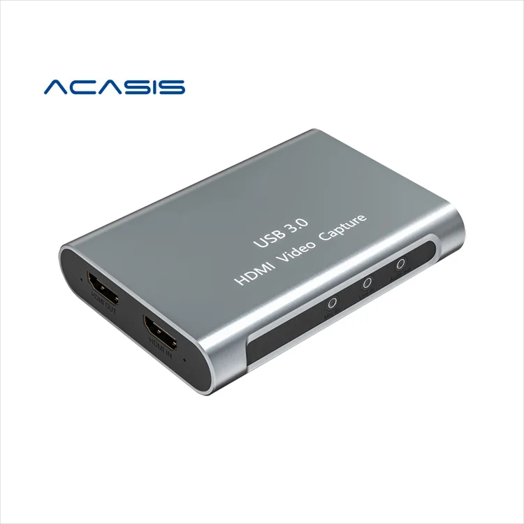 

Acasis 4K 1080P HD-compatible Video Capture Card USB 3.0 HD Recorder for Game Video Live Streaming for PS4/Xbox/PC/Switch Acas