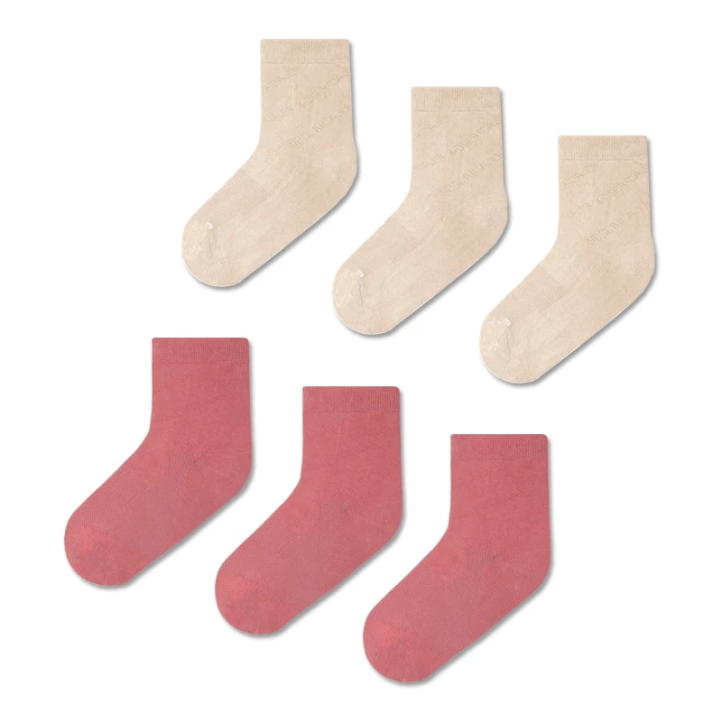 

lady calf high prime cotton embroidery sock-3 pack