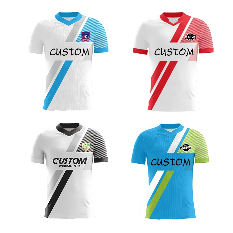 

Wholesale Custom Thailand Quality Jersey Football Shirt Sublimation Polyester Cheap Soccer Uniform Set Men Soccer Wear With Logo