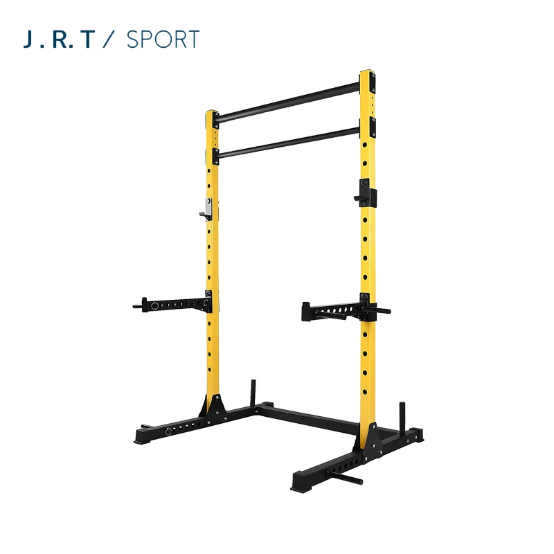 

Gym Home Squat Barbell Fitness Stand Tools Support Power Rack, Black/silver/grey