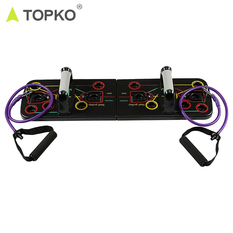 
TOPKO wholesale Hot selling fitness gym adjustable strength training multifunctional push up board 
