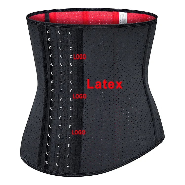 

Wholesale Custom Long Torso Girdles And Shapers Waist Cincher Latex Waist Trainer For Women, Black,red